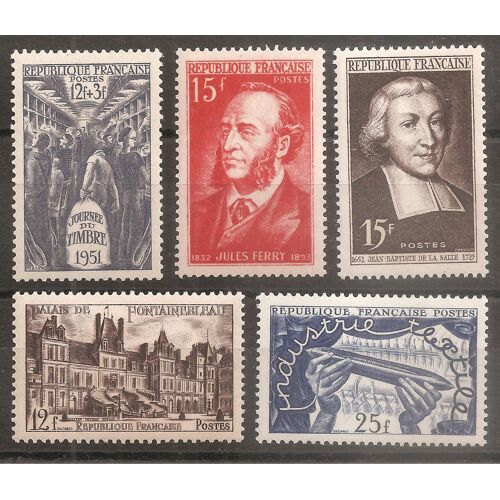 878 À 882 (1951) Série De Timbres Neufs N** (Cote 8,6e) (9027)