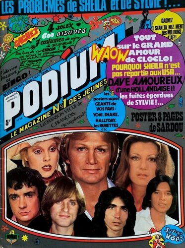 Podium 58 1976 Cloclo/Sardou/Ringo/Shake/Lenorman/Sheila/Yoni/Cheryl/Elisabeth Jerome/Vartan