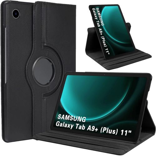 Coque pour Samsung Galaxy Tab A9+ / A9 Plus 11 Pouces 2023, Support Rotatif à 360° Housse Étui, Noir.[G715]