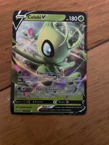 Carte Pokémon Celebi V Carte Très Bonne État Brillante