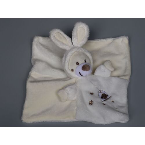 Doudou Ours Plat Lapin Blanc Crème Oiseau Simba Toys