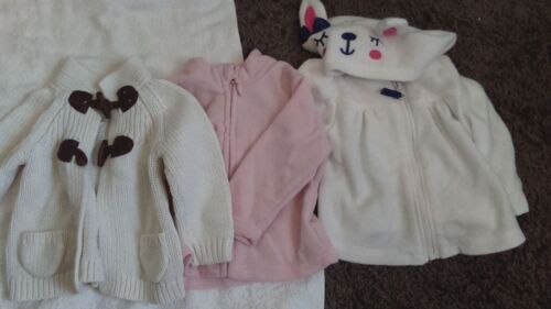 Lot De 3 Gilets Chaud Bébé Fille Taille 12 Mois