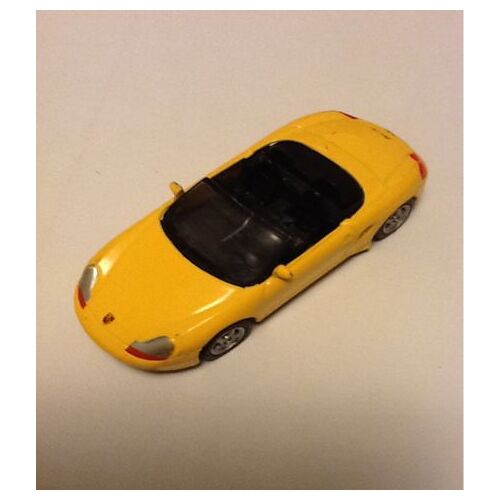 Welly Porsche boxster jaune 1/60