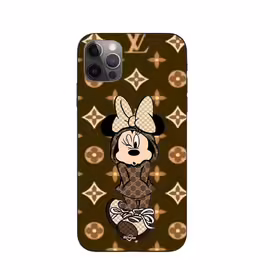 Coque Iphone 15 Pro Max Minnie Disney Lv Marron