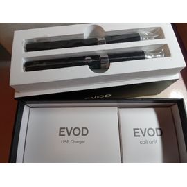 Kit Evod Kangertech - 2 cigarettes électronique - Batterie - Chargeur - Coloris NOIR