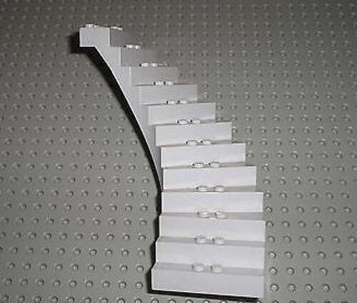 LEGO ESCALIER 12 MARCHES GRIS CLAIR