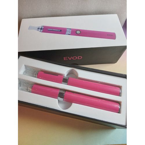 Kit Evod Kangertech - 2 cigarettes électronique - Batterie - Chargeur - Coloris Rose