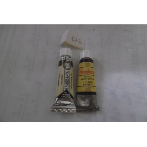 Tube Aquarelle De 5ml Rembrandt Talens Lot De 2 Assorties Colis 2