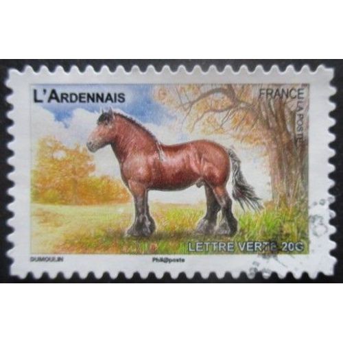 France Autoadhésif N°817 Cheval Oblitéré