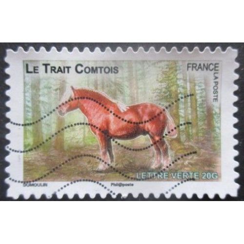 France Autoadhésif N°818 Cheval Oblitéré