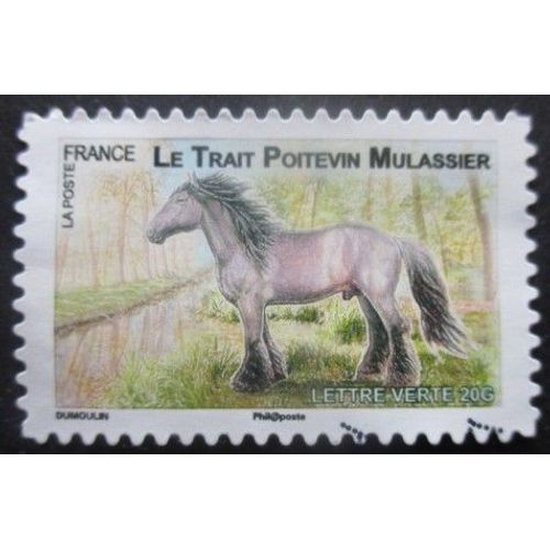 France Autoadhésif N°819 Cheval Oblitéré