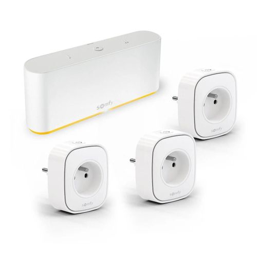 Pack TaHoma switch + 3 prises connectées Zigbee - Pour centraliser et connecter votre logement - Compatible io-homecontrol, RTS & Zigbee 3.0 et avec l¿Assistant Google, Amazon Alexa, HomeKit