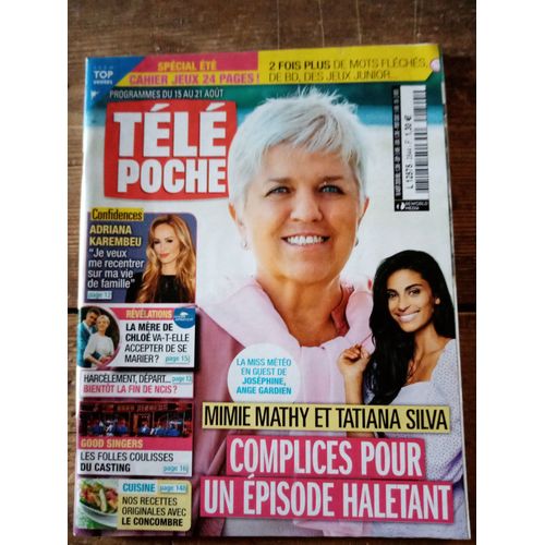 Tele Poche 2844 Du 10/08/20 Mimie Mathy Karembeu Chloe