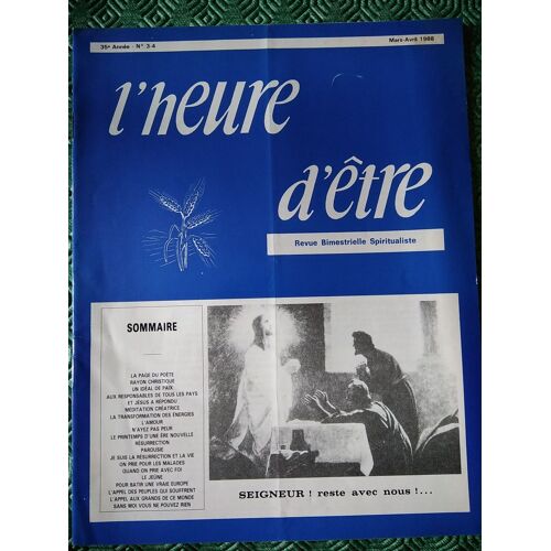 L'heure D'être 48°Année 1988 3