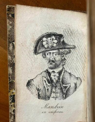 Histoire De Mandrin. Rare Édition De Colportage. Relié Demi-Cuir D'époque. Frontispice. 1827.