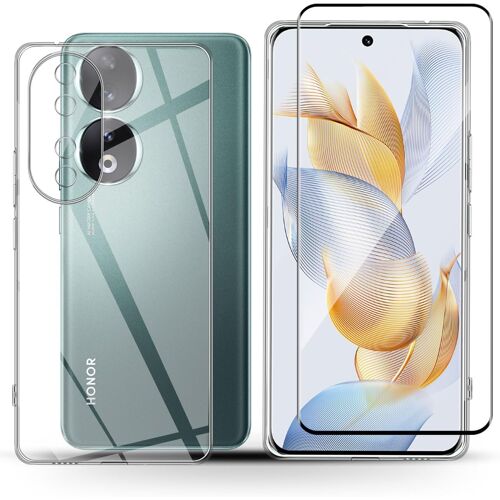 Pack Coque Transparente En Tpu Et Protection Écran Vitre En Verre Trempé Pour Honor 90 Smart 5g - Xeptio