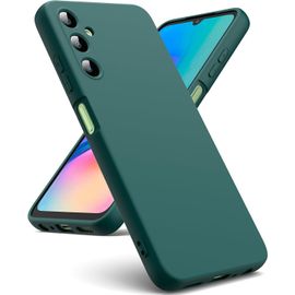 Case Compatible With Samsung Galaxy A05s, [Liquid Silicone Case] [Microfiber Interior] Soft Rubber Cases Shockproof Protective Bumper Case For Samsung A05s - Midnight Green