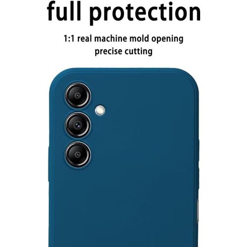 Sjzg-Coque Pour Samsung Galaxy A24 (4g) (6.5"" Inches) Etui Housse, Protecteur De Peau En Silicone Tpu - Bleu Saphir