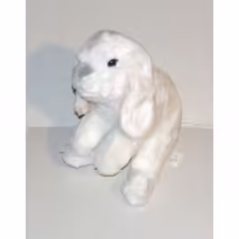 Peluche Lapin Belier Blanc Et Rose Toysrus - Doudou Lapin Nez Gris Assis 24 Cm Toy''r''us