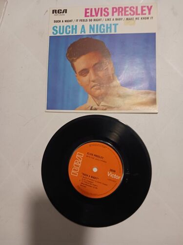 Elvis Presley Such A Night Ep 4 Titres Australie 1975