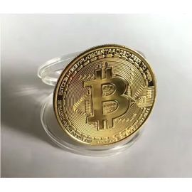 Bitcoin Pièce Couleur Or