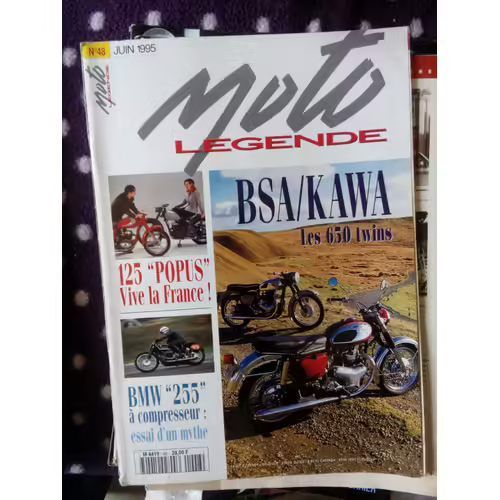 Moto Legende 48 De 1995 Bmw R850r,Vespa Acma 150 Gl,Motobecane D45s,Peugeot P55,Terrot Tenor,Kawasaki 650 W1,Bsa A10 Golden Flash,Bmw Kompressor Type 255,Moto Guzzi V7