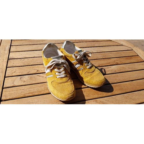 Baskets Femme Marco Tozzi Jaunes Taille 38