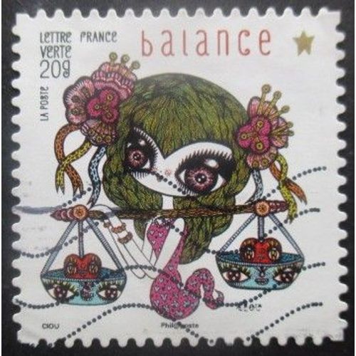 France Autoadhésif N°947 Balance Oblitéré