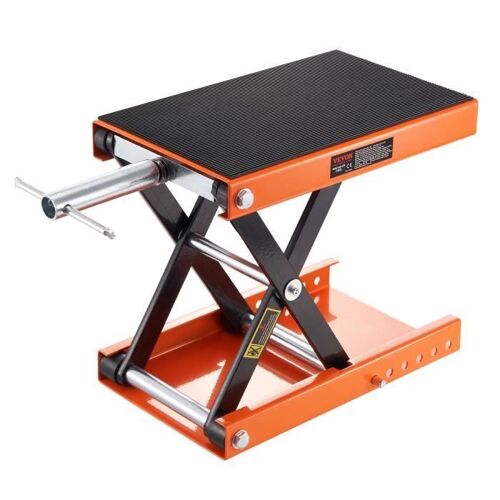 Cric de Moto - VEVOR - Charge 500 kg Pont Élévateur Ciseaux Table Élévatrice pour Quad - Orange