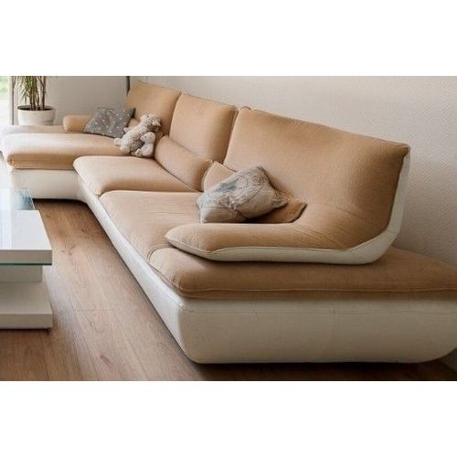 Canapé D'Angle Méridienne Chateau D'Ax Beige Et Marron