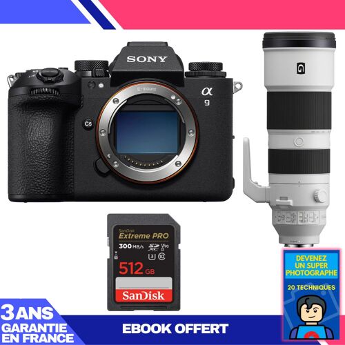 Boitier Sony A9 III + FE 200-600mm f/5.6-6.3 G OSS + 1 SanDisk 512GB Extreme PRO UHS-II SDXC 300 MB/s + Ebook 'Devenez Un Super Photographe'