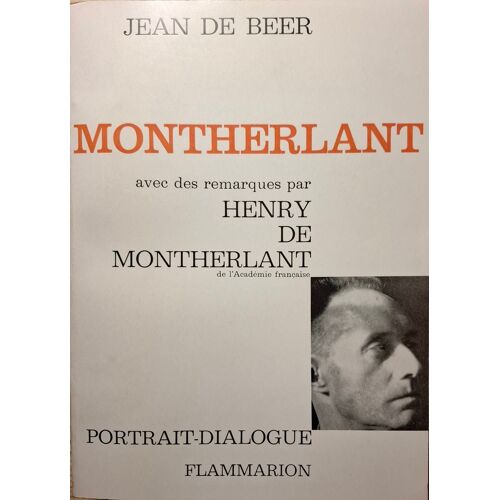 Jean De Beer - Montherlant