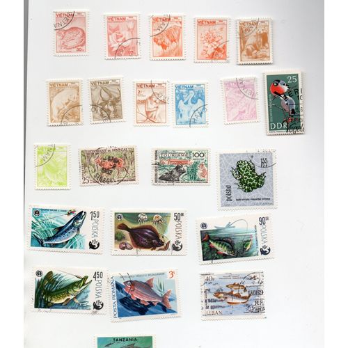 Divers Pays- Lot De 22 Timbres Oblitérés- Animaux Divers