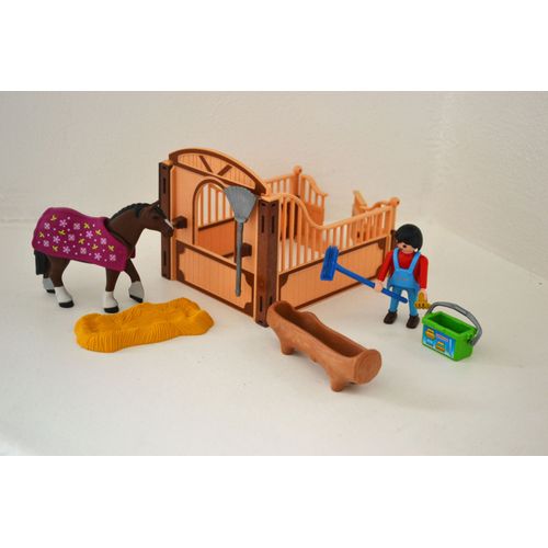 Playmobil Équitation : Box Cheval Figurine Et Accessoires