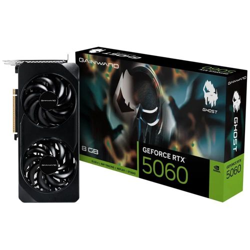 Gainward GeForce RTX 5060 Ghost, GeForce RTX 5060, 8.0GB GDDR7, PCI-Express