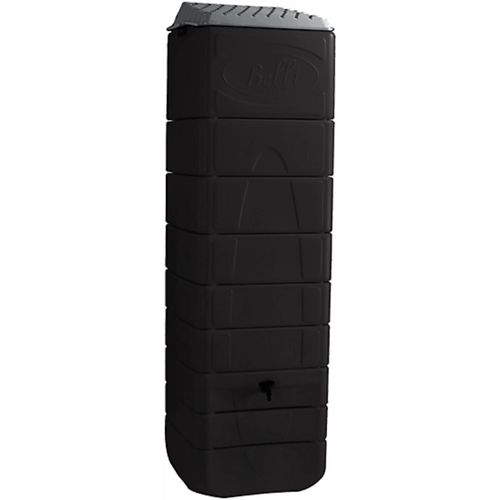 Récupérateur d'eau de pluie 650L Belli coloris anthracite L.60 x l.60 x H.200 cm avec Kit raccord chéneau inclus