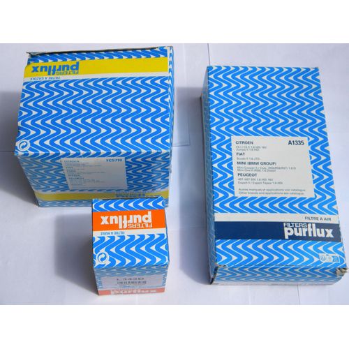 Kit Entretien Pour 407 Moteur 1.6 Hdi 16v 110 Cv /Filtre Purflux/Air/Huile/Gasoil.