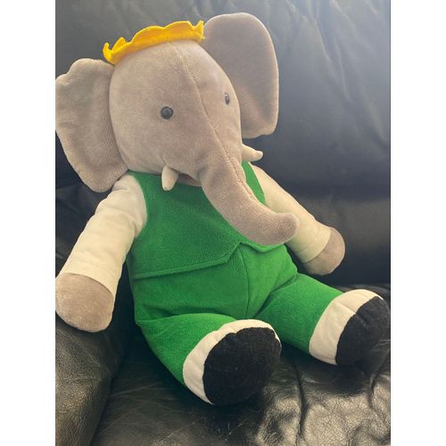 Grande Peluche vintage babar 55cm