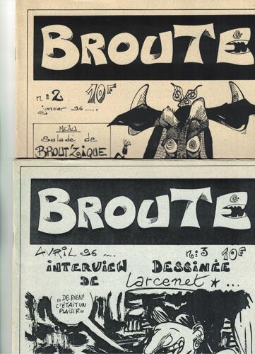 Broute 1996 N°2 Et 3 ,Bd De Larcenet ,Dessin De Tronchet,Interview De Condense