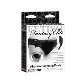 Fantasy Fetish Élite Vibrant Noir Culotte, Plus Size
