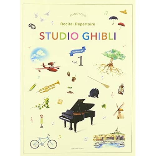 Studio Ghibli Recital Repertoire 1 Elementary - Recueil Piano Zo179221 9784111792214