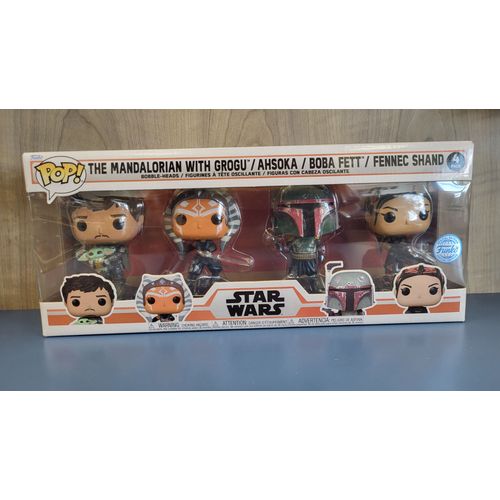 Pop Star Wars The Mandorian Avec Grogu/ Ahsoka / Boba Fett / Fennec Shand