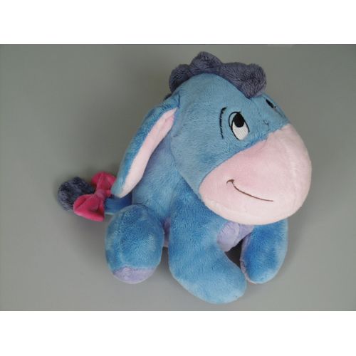 Doudou Bourriquet Bleu Violet Rose Disney