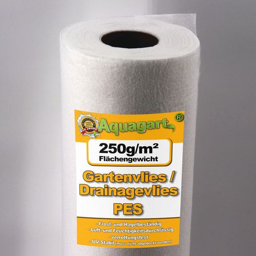 200 M² Feutre Géotextile, Film De Paillage, Feutre De Paillage Anti-Mauvaises Herbes, Feutre De Bassin 250 G, 1,6 M