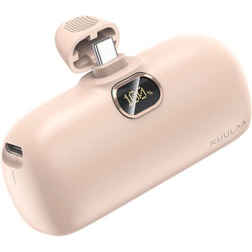 Kalanka-Mini Batterie Externe Powerbank 5000mah Pd 20w Power Bank Usb C Petite Et Mignonne Compatible Avec Samsung Huawei Xiaomi Oculus Quest Jeux Switch (Pink)