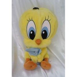 Peluche Doudou Titi Range Pyjama Jaune Mouchoir Bleu Jemini