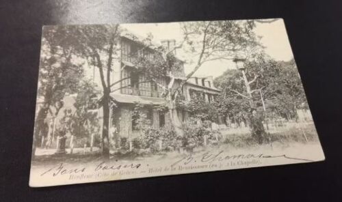 Carte Postale Honfleur Côte De Grâce - Hôtel De La Renaissance (En Face De La Chapelle) En L'état Sur Les Photos