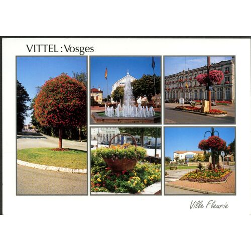 Carte Postale Vittel, Vosges, Ville Fleurie