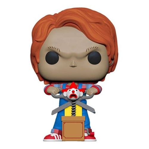 Chucky Jeu D¿Enfant Pop! Movies Vinyl Figurine Chucky W/Buddy & Giant Scissors 9 Cm