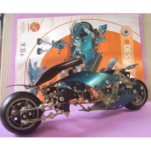 Moto N°1 - Meccano Design 2 - Réf: 5700 N + Livre/Notice 
